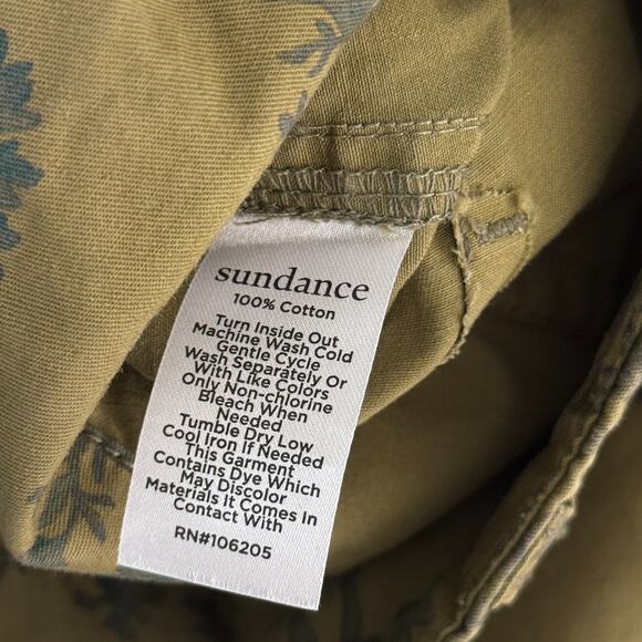 Sundance Pants Womens 2 Berenice Floral Everyday Straight Leg Boho Cottage NEW - Picture 8 of 12